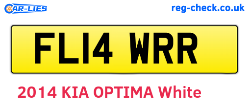 FL14WRR are the vehicle registration plates.