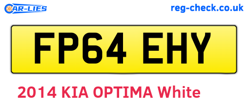 FP64EHY are the vehicle registration plates.