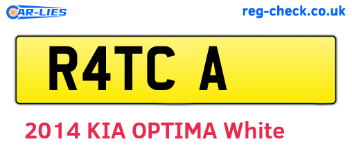 R4TCA are the vehicle registration plates.