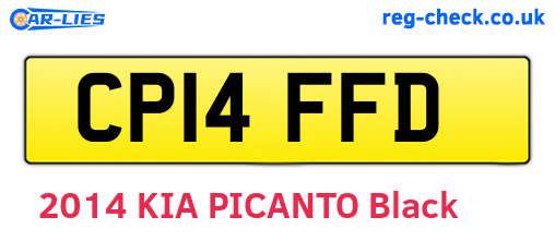 CP14FFD are the vehicle registration plates.