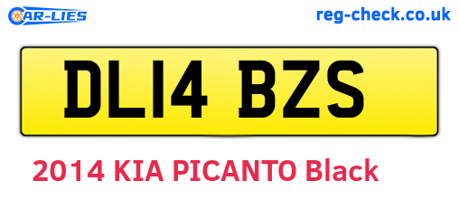 DL14BZS are the vehicle registration plates.