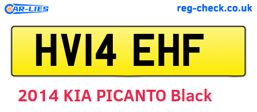 HV14EHF are the vehicle registration plates.