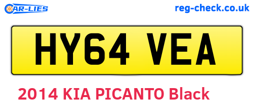 HY64VEA are the vehicle registration plates.
