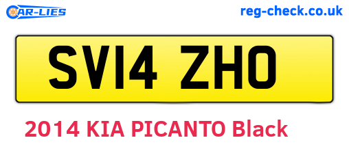SV14ZHO are the vehicle registration plates.