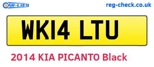 WK14LTU are the vehicle registration plates.