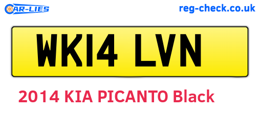 WK14LVN are the vehicle registration plates.