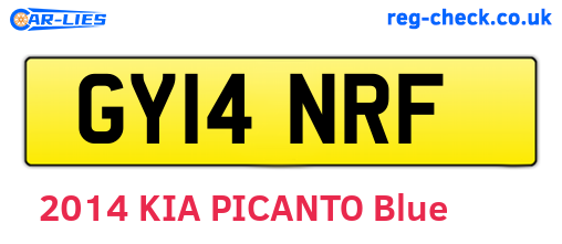 GY14NRF are the vehicle registration plates.