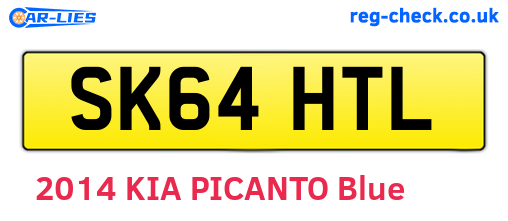SK64HTL are the vehicle registration plates.