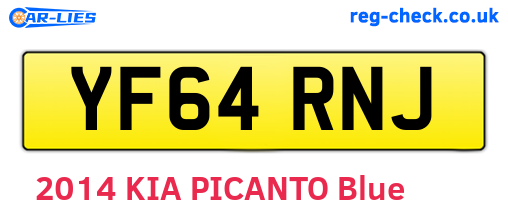 YF64RNJ are the vehicle registration plates.
