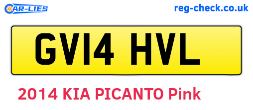 GV14HVL are the vehicle registration plates.