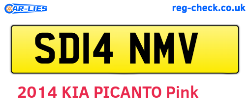 SD14NMV are the vehicle registration plates.