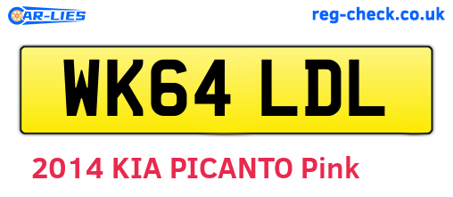 WK64LDL are the vehicle registration plates.