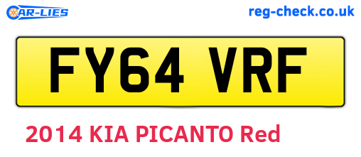 FY64VRF are the vehicle registration plates.