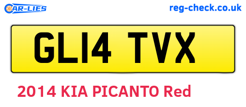 GL14TVX are the vehicle registration plates.