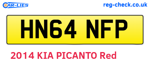 HN64NFP are the vehicle registration plates.