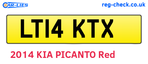 LT14KTX are the vehicle registration plates.