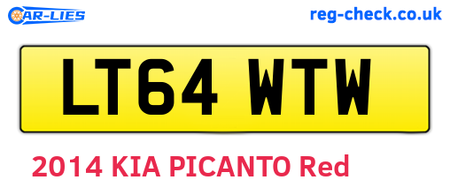 LT64WTW are the vehicle registration plates.