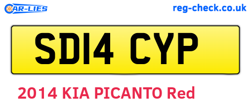 SD14CYP are the vehicle registration plates.