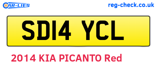 SD14YCL are the vehicle registration plates.