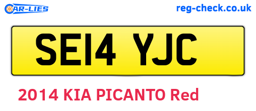 SE14YJC are the vehicle registration plates.