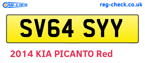 SV64SYY are the vehicle registration plates.