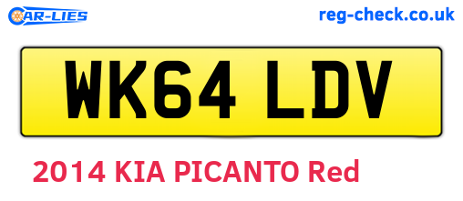 WK64LDV are the vehicle registration plates.