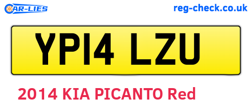 YP14LZU are the vehicle registration plates.