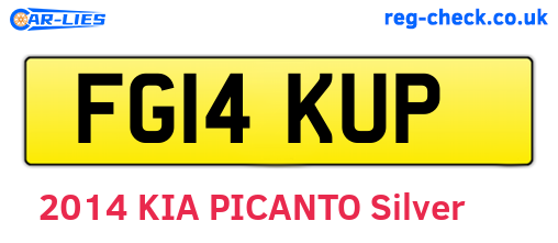 FG14KUP are the vehicle registration plates.