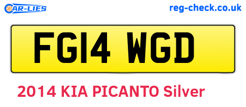 FG14WGD are the vehicle registration plates.
