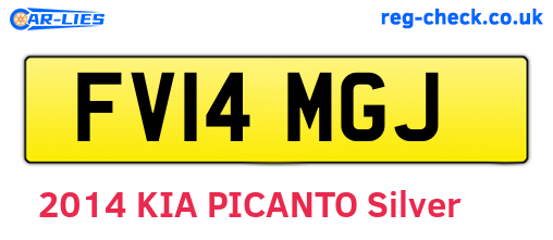 FV14MGJ are the vehicle registration plates.