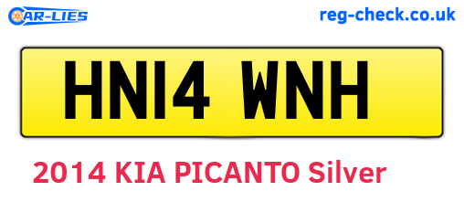 HN14WNH are the vehicle registration plates.