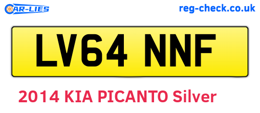 LV64NNF are the vehicle registration plates.