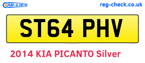 ST64PHV are the vehicle registration plates.