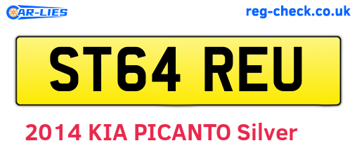 ST64REU are the vehicle registration plates.