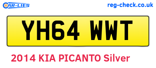 YH64WWT are the vehicle registration plates.