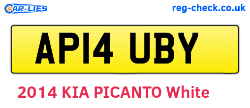 AP14UBY are the vehicle registration plates.