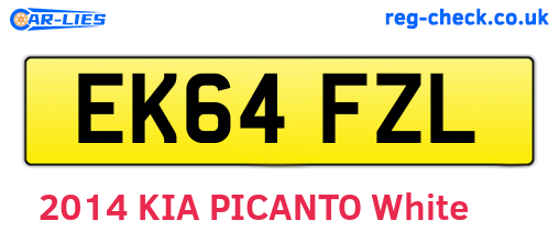 EK64FZL are the vehicle registration plates.