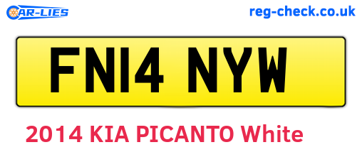 FN14NYW are the vehicle registration plates.