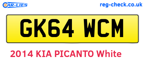 GK64WCM are the vehicle registration plates.