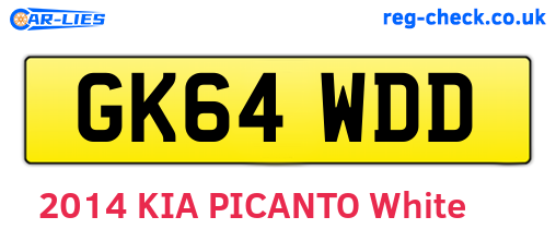 GK64WDD are the vehicle registration plates.
