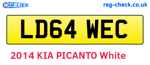 LD64WEC are the vehicle registration plates.