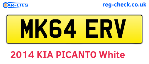 MK64ERV are the vehicle registration plates.