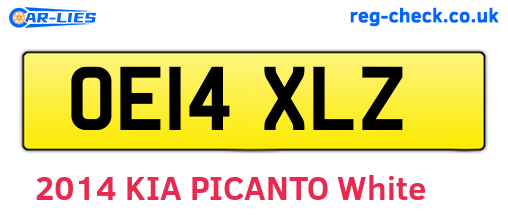 OE14XLZ are the vehicle registration plates.