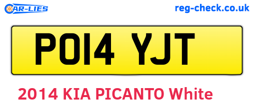 PO14YJT are the vehicle registration plates.