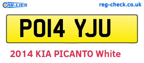 PO14YJU are the vehicle registration plates.