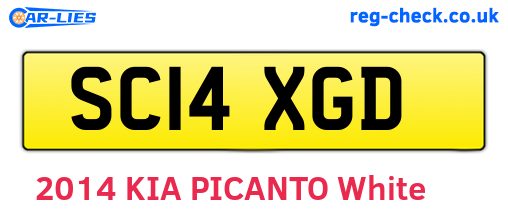 SC14XGD are the vehicle registration plates.