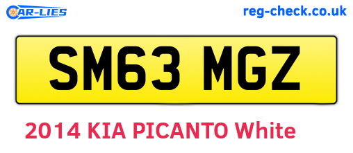 SM63MGZ are the vehicle registration plates.