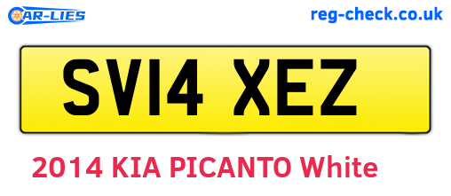 SV14XEZ are the vehicle registration plates.