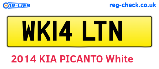 WK14LTN are the vehicle registration plates.