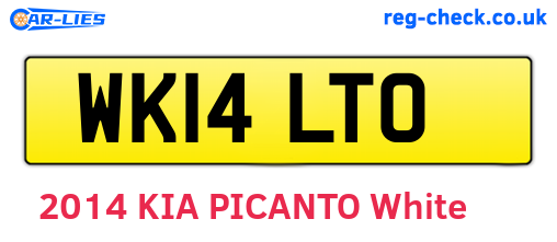 WK14LTO are the vehicle registration plates.